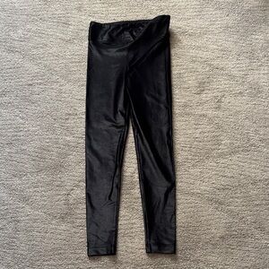 Koral black shine faux leather leggings XS